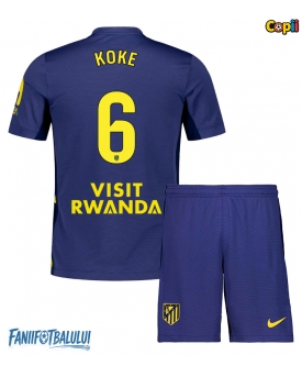 Atletico Madrid Koke #6 Echipament de Fotbal Replică 2025-26 Copii Deplasare (+ Șorturi)